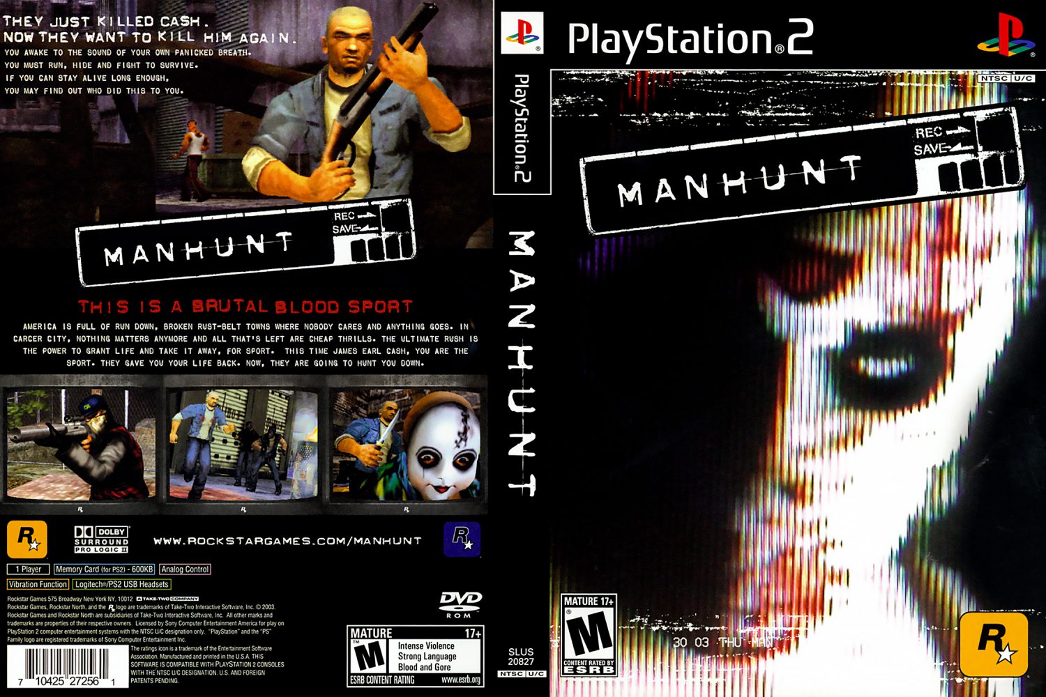 manhunt 2 playstation manhunt 2 playstation